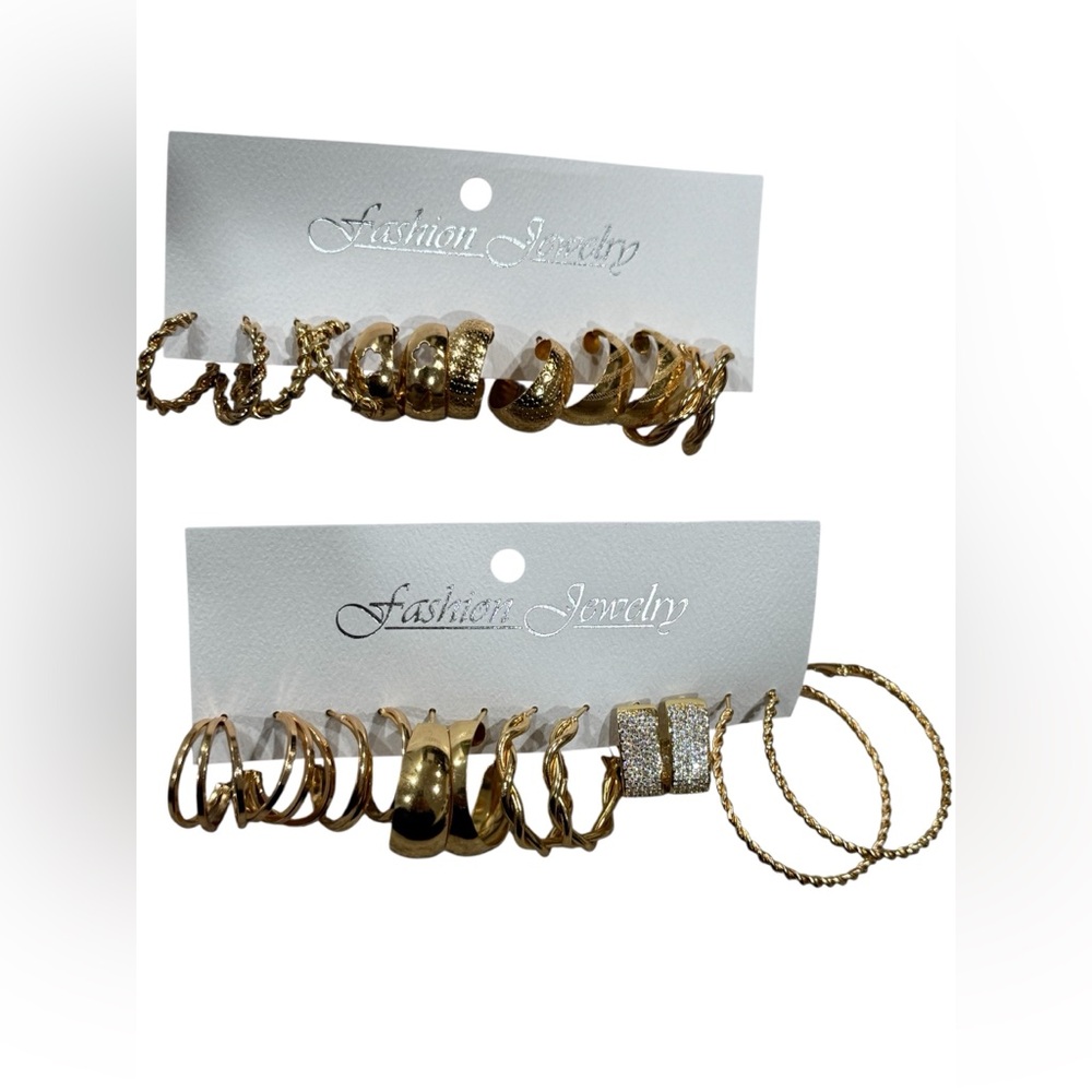 ✨ 5/$30 ✨ Gold Hoop Earring Sets